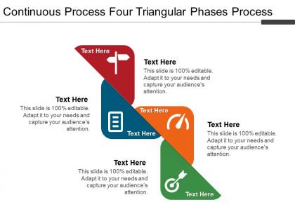 Continuous process four triangular phases process