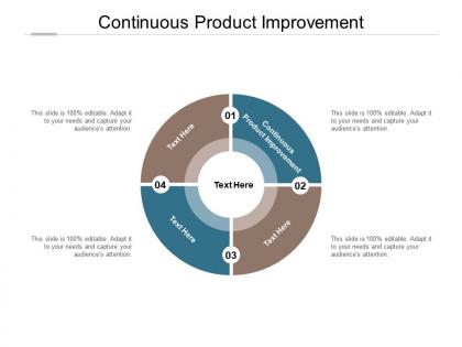 Continuous product improvement ppt powerpoint presentation professional maker cpb
