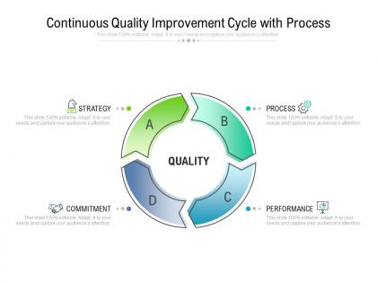 Continuous quality improvement cycle with process