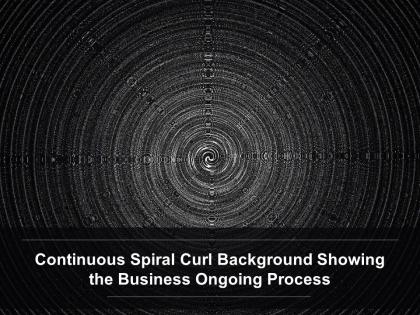 Continuous spiral curl background showing the business ongoing process