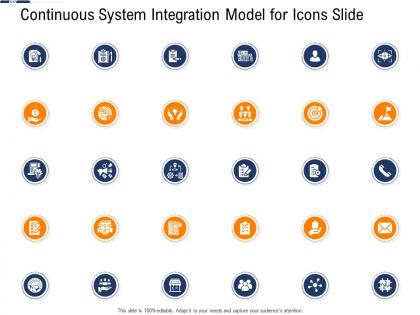 Continuous system integration model for icons slide ppt information