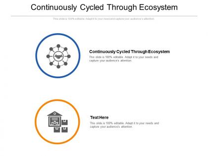 Continuously cycled through ecosystem ppt powerpoint presentation pictures model cpb
