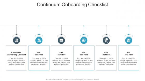 Continuum Onboarding Checklist In Powerpoint And Google Slides Cpb