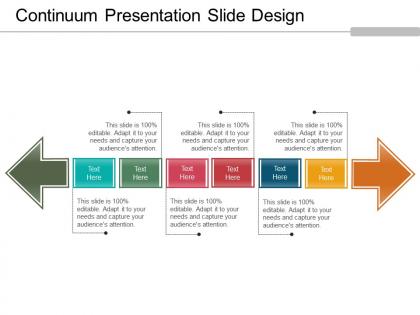 Continuum presentation slide design powerpoint ideas