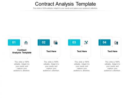 Contract analysis template ppt powerpoint presentation professional deck cpb