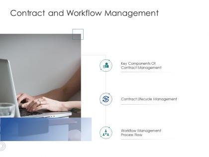 Contract and workflow management infrastructure engineering facility management ppt brochure