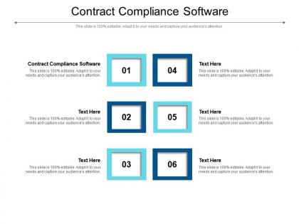 Contract compliance software ppt powerpoint presentation styles design templates cpb