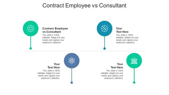Contract employee vs consultant ppt powerpoint presentation professional icons cpb