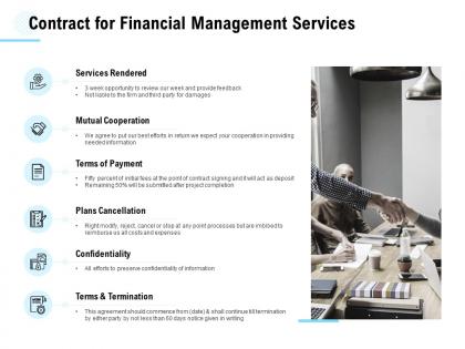 Contract for financial management services ppt powerpoint presentation pictures templates