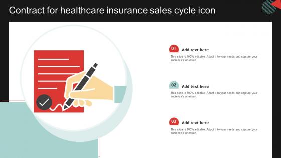 Contract For Healthcare Insurance Sales Cycle Icon