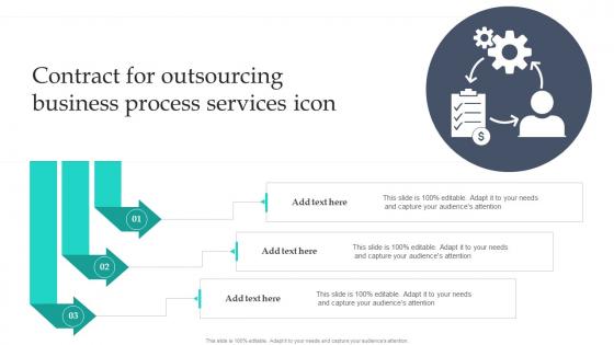 Contract For Outsourcing Business Process Services Icon