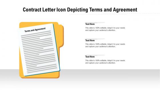 Contract letter icon depicting terms and agreement