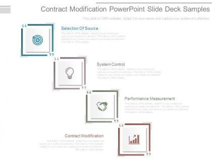 Contract modification powerpoint slide deck samples