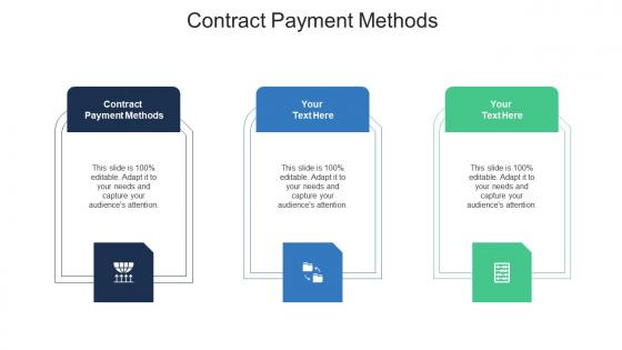 Contract payment methods ppt powerpoint presentation infographics inspiration cpb