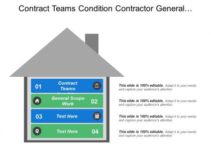 Contract teams condition contractor general requirements general scope work