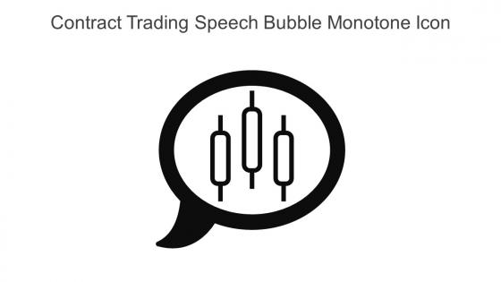Contract Trading Speech Bubble Monotone Icon In Powerpoint Pptx Png And Editable Eps Format