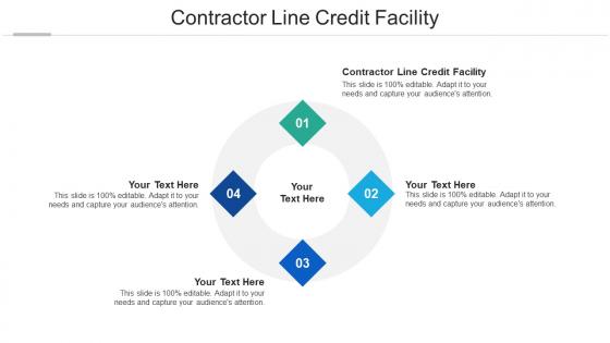 Contractor line credit facility ppt powerpoint presentation gallery ideas cpb