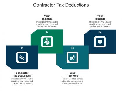 Contractor tax deductions ppt powerpoint presentation infographic template display cpb