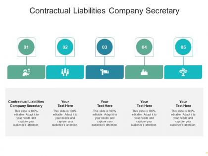 Contractual liabilities company secretary ppt powerpoint presentation gallery outfit cpb