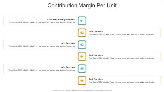 Contribution Margin Per Unit In Powerpoint And Google Slides Cpb