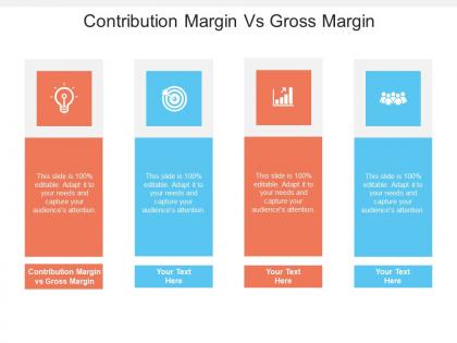 Contribution margin vs gross margin ppt powerpoint presentation slides summary cpb