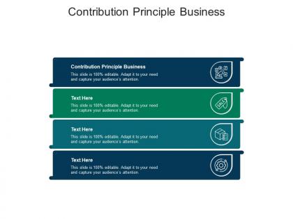Contribution principle business ppt powerpoint presentation gallery slide cpb