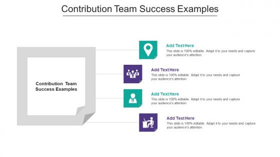 Contribution Team Success Examples Ppt Powerpoint Presentation Deck Cpb