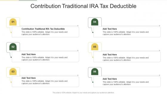 Contribution Traditional Ira Tax Deductible In Powerpoint And Google Slides Cpb