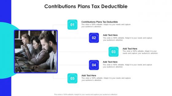 Contributions Plans Tax Deductible In Powerpoint And Google Slides Cpb