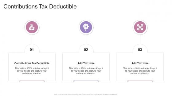 Contributions Tax Deductible In Powerpoint And Google Slides Cpb