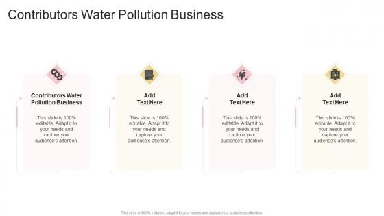 Contributors Water Pollution Business In Powerpoint And Google Slides Cpb