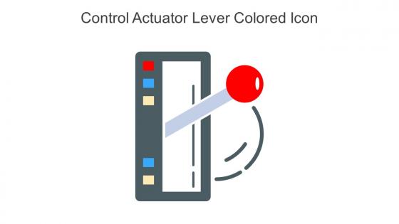 Control Actuator Lever Colored Icon In Powerpoint Pptx Png And Editable Eps Format