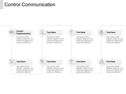 Control communication ppt powerpoint presentation professional topics cpb
