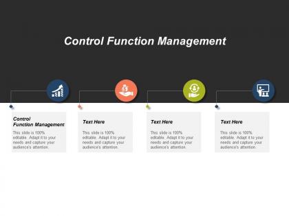 Control function management ppt powerpoint presentation model layouts cpb