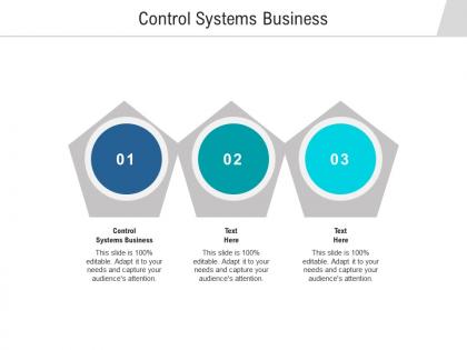 Control systems business ppt powerpoint presentation inspiration slideshow cpb