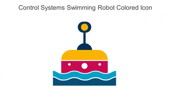 Control Systems Swimming Robot Colored Icon In Powerpoint Pptx Png And Editable Eps Format