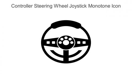 Controller Steering Wheel Joystick Monotone Icon In Powerpoint Pptx Png And Editable Eps Format