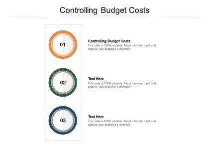 Controlling budget costs ppt powerpoint presentation gallery graphics pictures cpb