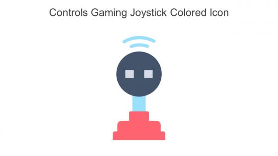 Controls Gaming Joystick Colored Icon In Powerpoint Pptx Png And Editable Eps Format