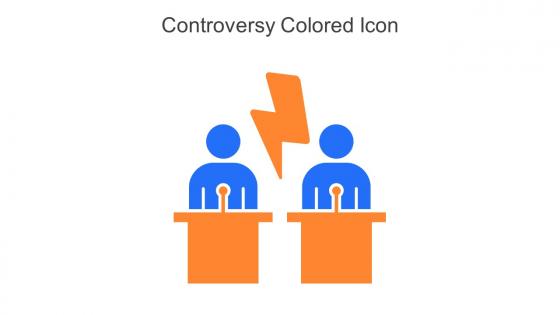 Controversy Colored Icon In Powerpoint Pptx Png And Editable Eps Format