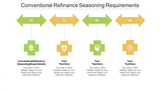 Conventional refinance seasoning requirements ppt powerpoint presentation infographic template cpb