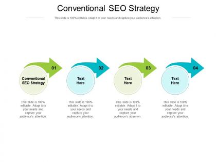 Conventional seo strategy ppt powerpoint presentation professional template cpb