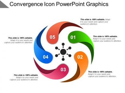 Convergence icon powerpoint graphics