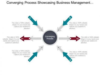 Converging process showcasing business management opportunities ppt slide