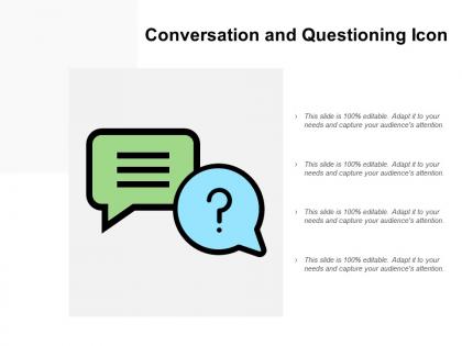 Conversation and questioning icon