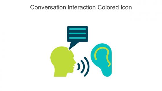 Conversation Interaction Colored Icon In Powerpoint Pptx Png And Editable Eps Format