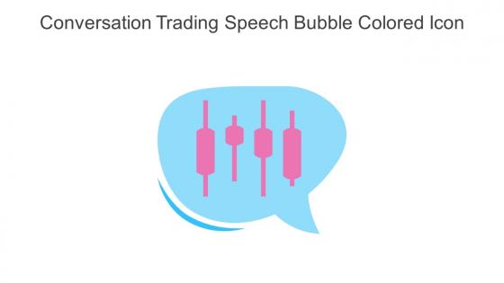 Conversation Trading Speech Bubble Colored Icon In Powerpoint Pptx Png And Editable Eps Format