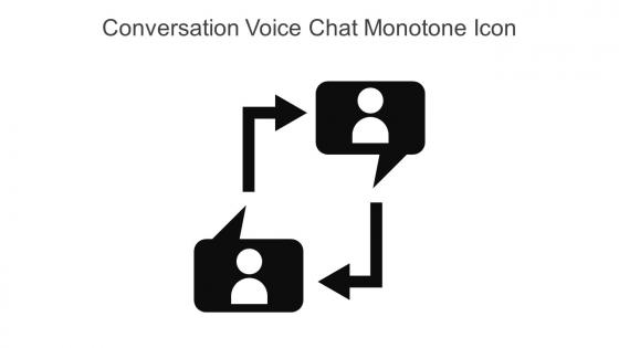 Conversation Voice Chat Monotone Icon In Powerpoint Pptx Png And Editable Eps Format
