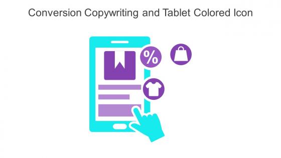 Conversion Copywriting And Tablet Colored Icon In Powerpoint Pptx Png And Editable Eps Format