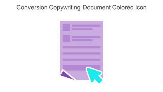 Conversion Copywriting Document Colored Icon In Powerpoint Pptx Png And Editable Eps Format